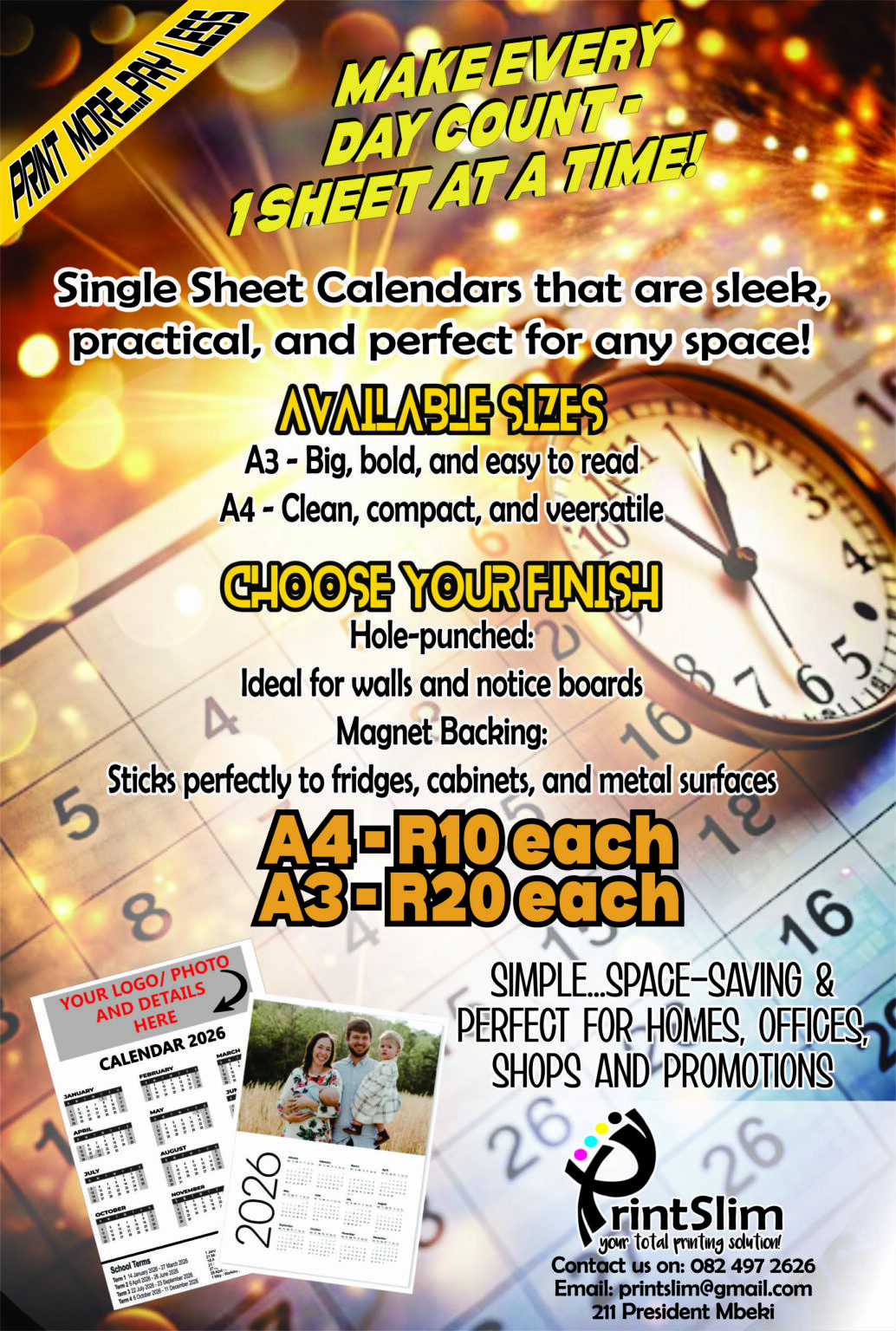 Printslim Calendar Special 2026