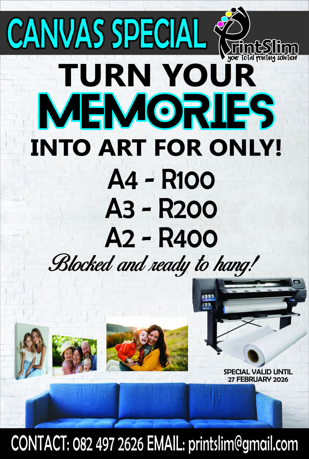 Printslim Canvas Special until 27Feb2026