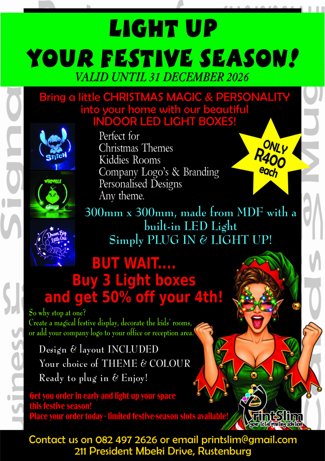 Printslim Lightbox Festive Season Special